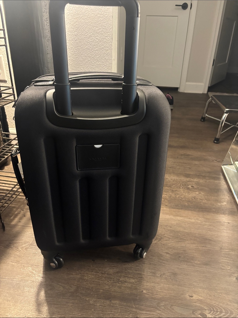 Coach Gray Signature Rolling Carry-On - Picture 4 of 9